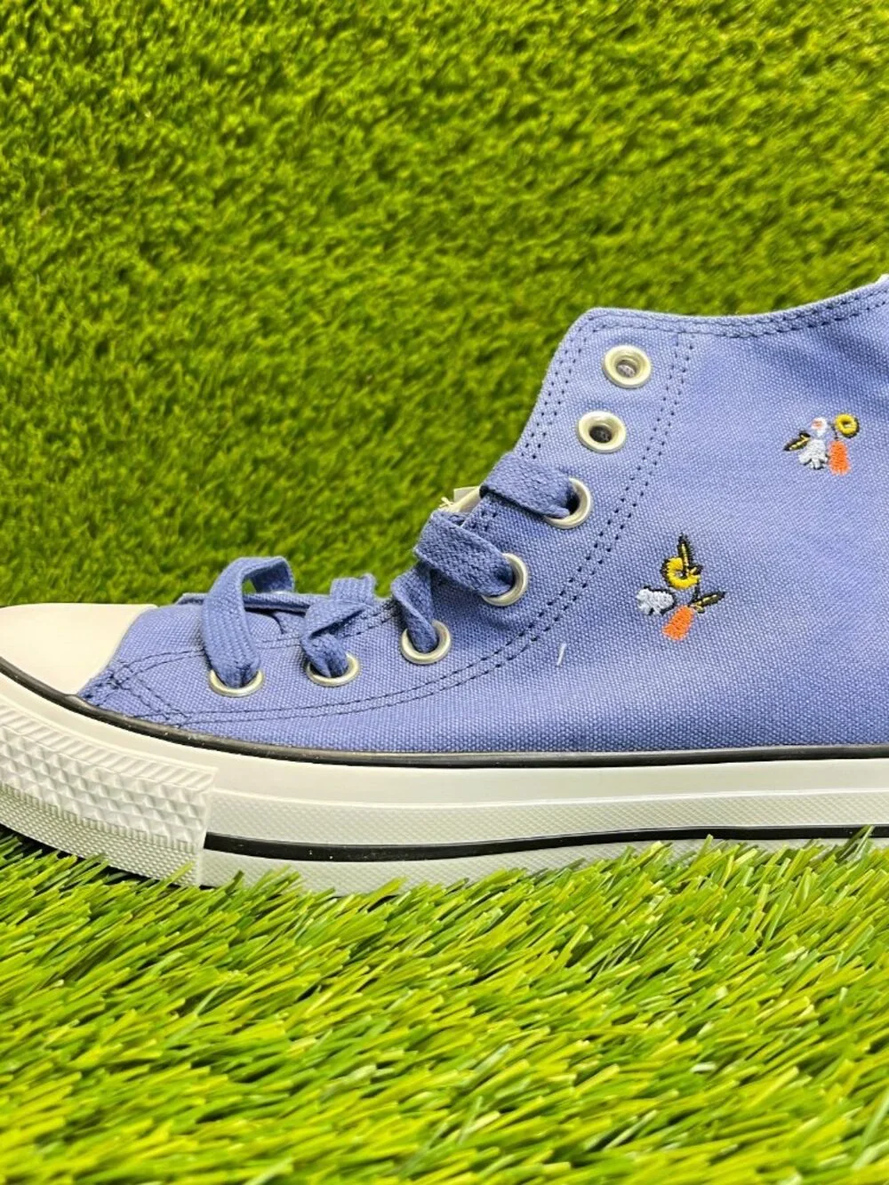Converse Chuck Taylor All Star Womens Size 5.5 Blue White Athletic Shoes Sneaker - Picture 3 of 10
